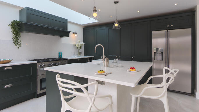 Highland Green Shaker Kitchen