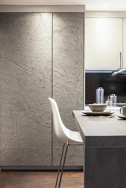 Metallics - Silver Star textured door front