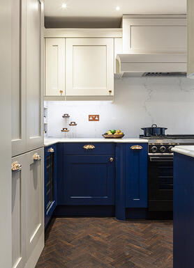 Blue Kitchen inspiration: Drawing Room Blue Painted Shaker