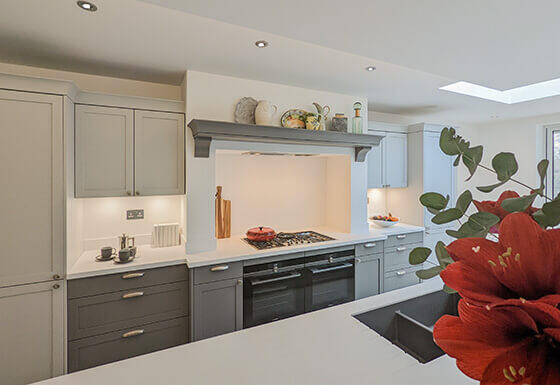 Dust & Light Grey Shaker Kitchen