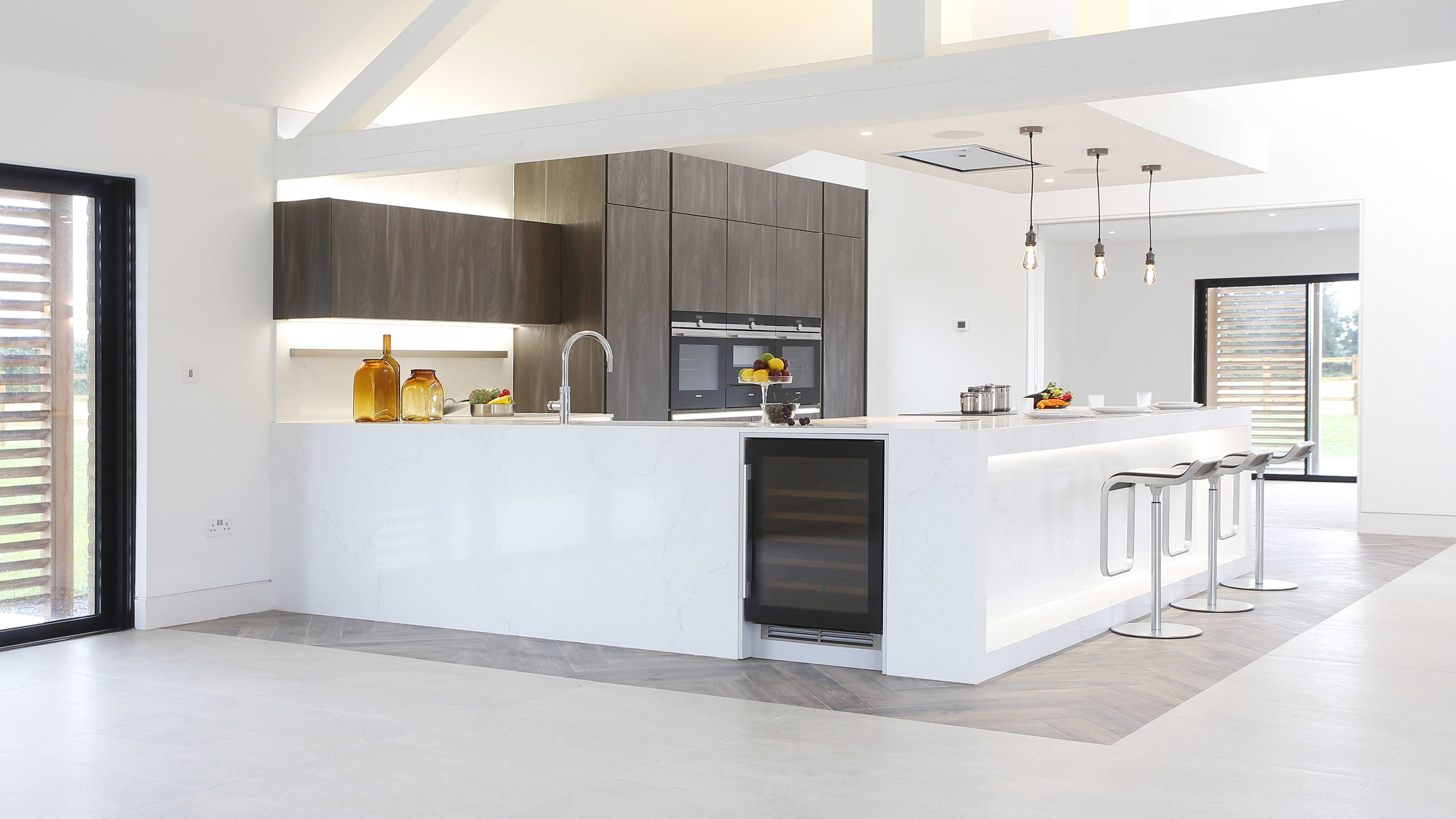 Carbon Yosemite and Light Grey bespoke kitchen
