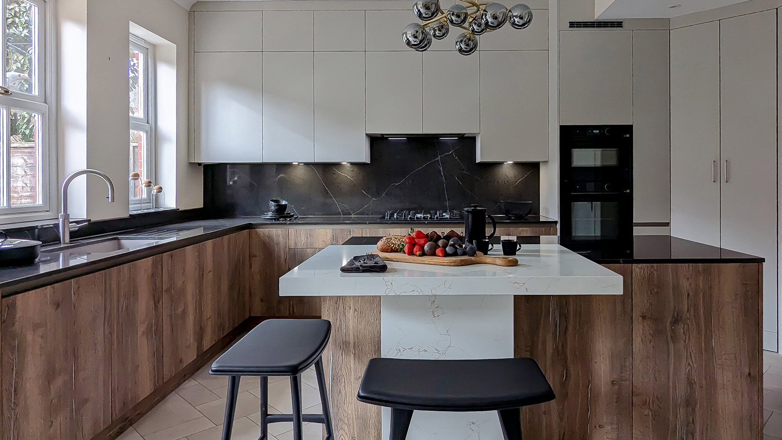 Taupe & Halifax Oak Kitchen in Repton Park