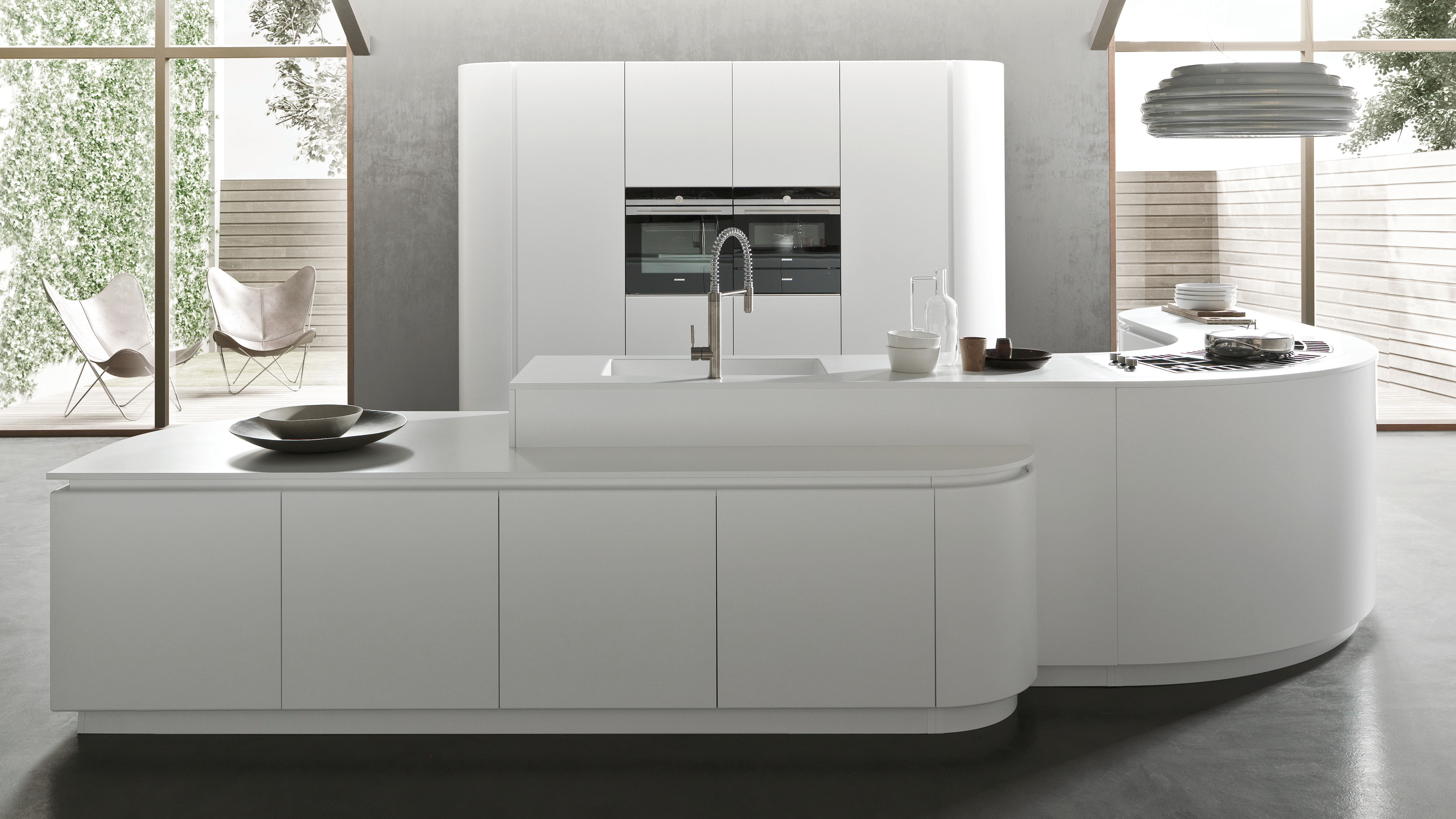 High Gloss White Pedini Bespoke Kitchen