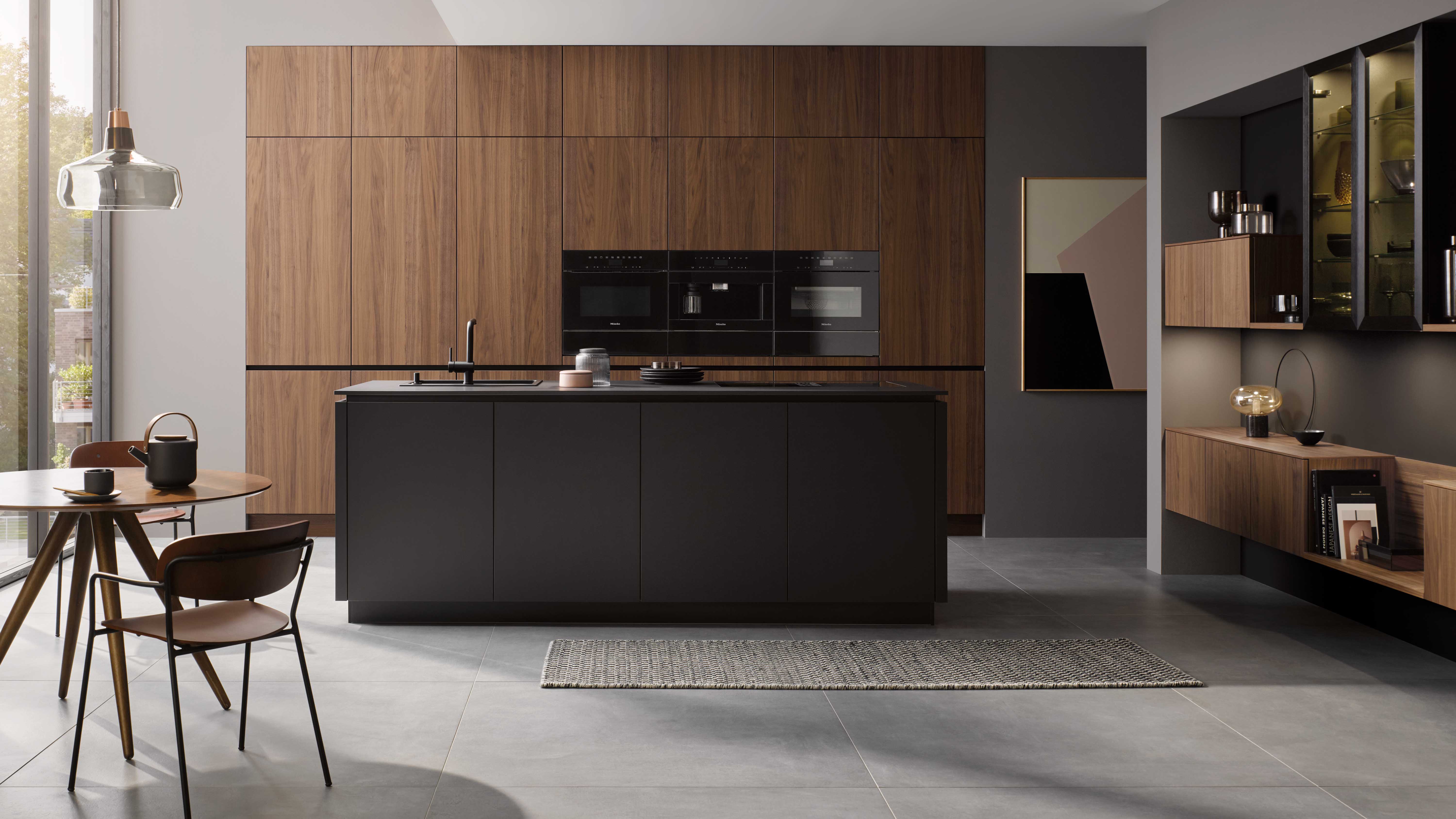 Walnut & Black